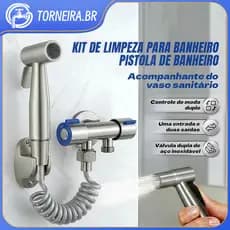 Pulverizador De Pistola De água Pressurizada Para Descarga De Vaso Sanitário De Bidê