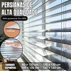 Persiana Cortina Horizontal PVC Sala Quarto Escritório Alta Qualidade Sofisticada
