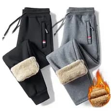 Calças de Pelúcia Unissex à Prova de Frio LF86 ZS2E