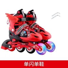 Patins crianças meninos meninas PVC único Flash patins Inline patins ajustáveis