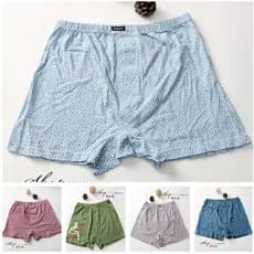 Calças masculinas de seta para exportação de comércio exterior, tamanho grande, algodão puro, solto, Boxer, Shorts para
