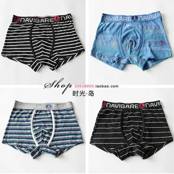 Exportação de comércio exterior itália pedido Original cuecas Boxer masculinas cintura média puro algodão puro moda calç