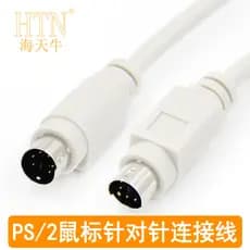 Agulha Haitianniu PS2 para agulha boca redonda teclado Mouse cabo pequeno cabo de dados de 6 núcleos KVM Switcher cabo