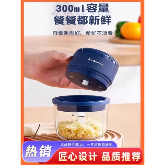 Zhigao Mini máquina complementar de alimentos, enchimento elétrico doméstico, carne picada, alho, pimenta, ferramenta út