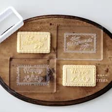 Sanduíche tridimensional feito à mão molde de carimbo de biscoito americano acrílico impressão 3D sorte temporada de for