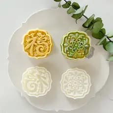75g estilo nacional na moda tesouro fase flor Mid-Autumn Festival Mooncake molde dragão Phoenix Fu personagem ano novo p