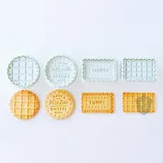 COTTA estilo japonês fresco simples quadro Waffle biscoito molde onda redonda pai-filho doméstico diy cozimento