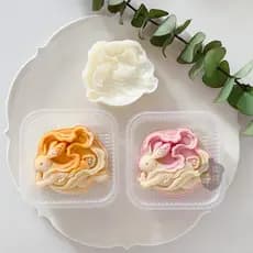 75g coelho voador estilo chinês Mooncake molde Jade coelho lua cheia reunião Mid-Autumn Festival pastelaria chinesa mold