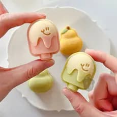 20g Mini Smiley sorvete Mung feijão bolo molde 30g tamanho pequeno tridimensional sorvete inhame bolo diy ferramenta de