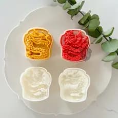 75g nacional na moda auspicioso dragão Suzaku Mid-Autumn Festival Mooncake molde dragão Phoenix Chengxiang ano novo chin