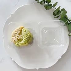 75g estilo nacional na moda peixe salto dragão portão Mid-Autumn Festival Mooncake molde moeda de cobre Koi bolo de casa