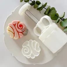 75g estilo chinês texto bênção Shun personagem Mid-Autumn Festival Mooncake molde Shunxin Ruyi aniversário banquete lemb