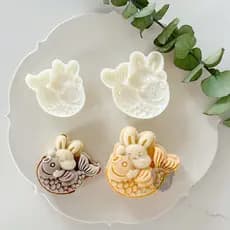 50g75g Koi coelho Mid-Autumn Festival Mooncake molde peixe salto dragão portão temporada de formatura Zhuangyuan bolo fe