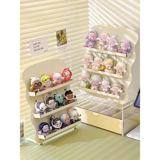 Minha caixa cega rack de exibição de armazenamento adequado para Popmart bloco de construção feito à mão ornamentos rack