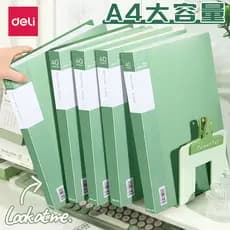 Deli a4 Pasta Inserção Transparente Livro de Informações Pasta de Arquivo Verde Fresco Armazenamento Livro Saco de Arqui