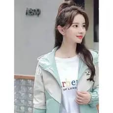 Primavera outono novo estilo jaqueta curta feminina versão coreana solta All-Match ins estilo Preppy estudantes do ensin