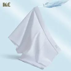 KC Roupa íntima masculina de algodão puro seda amoreira antibacteriana cueca boxer masculina branca pura cueca boxer