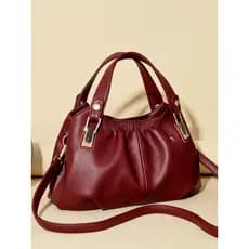 Bolsa de couro genuíno novo estilo saco moda feminina grande capacidade de meia-idade idosos saco do mensageiro de um om