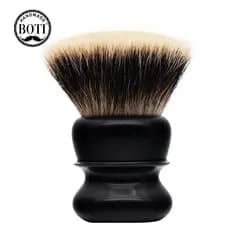 Pody escova de barbear ébano série clássica cabo de madeira com SHD gigante NC Peeling duplo texugo cabelo nó escova de