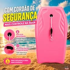Prancha Bodyboard Infantil Leve Flutuante para Criança Praia Piscina