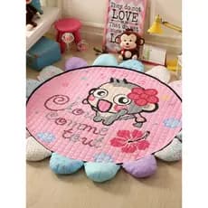 Girassol tapete redondo dos desenhos animados das crianças jogar esteira do agregado familiar bebê rastejando sala de es