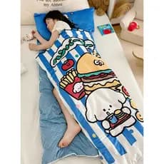 Burger Dog Bebê Criança Colcha Anti-Kick Ferramenta Útil Outono Inverno Bebê Proteção para Barriga Saco de Dormir Médio