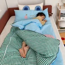 Crianças estudantes do ensino fundamental Anti-chute colcha ferramenta útil saco de dormir de algodão puro primavera out