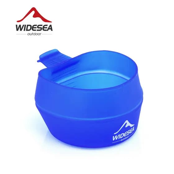 Widesea copo de água ao ar livre TPE Material ecologicamente correto copo de água de acampamento 250ML copo de água dobr