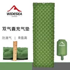 Widesea acampamento duplo Airbag almofada à prova de umidade único à prova de vazamento engrossado almofada de dormir po