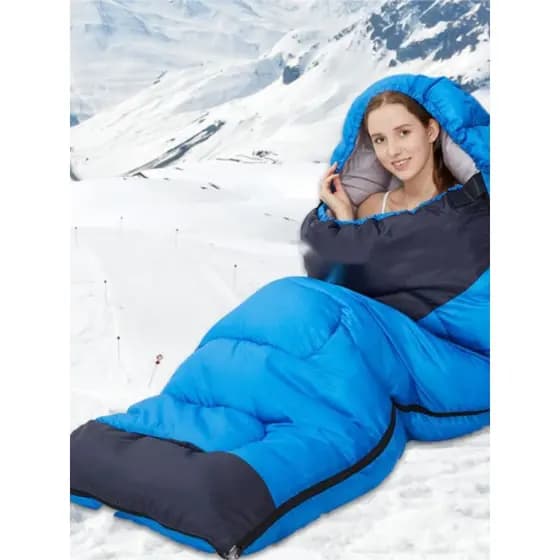1.8kg inverno saco de dormir adulto engrossado acampamento à prova de frio portátil interior almoço pausa ao ar livre ma