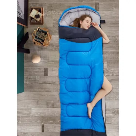 Saco de dormir adulto acampamento ao ar livre inverno engrossado quente escritório almoço pausa estudante Kick-prova col