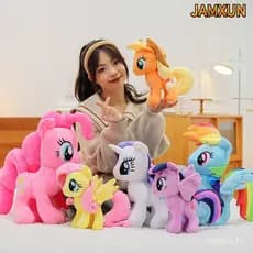 JAMXUN Boneco de Pelúcia Macio da Série My Little Pony de 30cm, Brinquedo de Desenho Animado Twilight Sparkle e Flutters