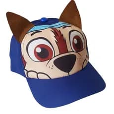 Chapéu da Patrulha Canina com orelhas 3D, adequado para meninos, chapéu de personagem infantil.