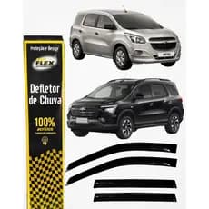 Calha De Chuva Chevrolet Spin 2012 A 2026 4 Portas Fumê Nova Alta Fixação com Primer