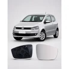 Espelho Do Retrovisor + Base Fox 2010 A 2021 Completo Encaixe Preciso Novo Nacional Lente Convexa