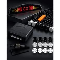 Sensor de Ré Estacionamento Com Display Medidor Modelo Universal Kit Completo Com Broca Instala Fácil