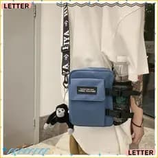 Bolsa de lona Carta, bolsa de ombro moderna de grande capacidade, bolsa feminina casual retrô popular para usar sob o br