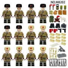 Nova mini figura de soldado da força de campo, blocos de construção de pequenas partículas, brinquedo educativo para a p