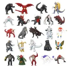 24 Peças/Conjunto 5-8cm Anime Godzilla vs. Figura De Kong Gold King Ghidorah Mothra Skull Crawler Rodan Muto Biollante F