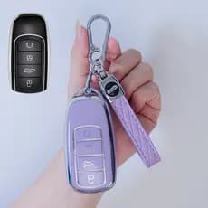 Capa protetora de TPU para chaveiro do Chery Tiggo 7 8 Pro Max Omoda C5 Plus Arrizo 5, design fino, ajuste confortável,