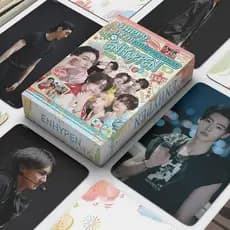 55 peças/conjunto de postais Lomo de ídolos do Kpop para coleção de fãs