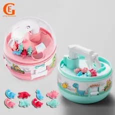 Mini máquina de garras infantil: pegar dinossauros, cápsulas de brinquedos infantis, coordenação mão-olho, educação inte