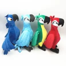 Brinquedo de Pelúcia Papagaio do Rio, 30cm, Adequado para Colecionadores e Crianças UNLT