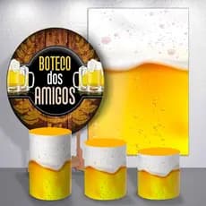 Kit Painel Festa Tema Cerveja Boteco Ou Peças Avulsas Decoração Happy Hour Unissex