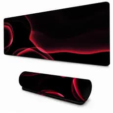 Mouse Pad Estampa Rosa e Preto Desk Pad Para Escritório e Mesa Gamer