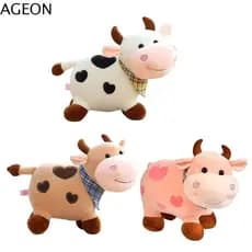 Brinquedo de Pelúcia MOCHO em Forma de Vaca, Decoração para Casa, Animal de Pelúcia, Adequado para Meninas, Touro Sorrid