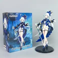 Figura de Ação Colecionável de PVC do Deus da Água Furina de Genshin Impact, 22cm, Modelo Decorativo, Brinquedo 8LGC