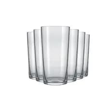 Jogo 6 Copos Long Drink Bar Nadir 390ml Vidro Drinks Suco Água