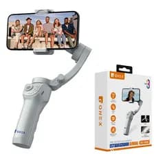 ONEX Gimbal Estabilizador de 3 Eixos para Celular com Tripé, Luz LED e Rastreamento Facial para Vídeos Profissionais
