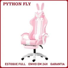 Cadeira Gamer Reclinável Ergonômica Base Giratória Cadeira Gamer Reclinável Ergonômica Base Giratória cor ：Rosa